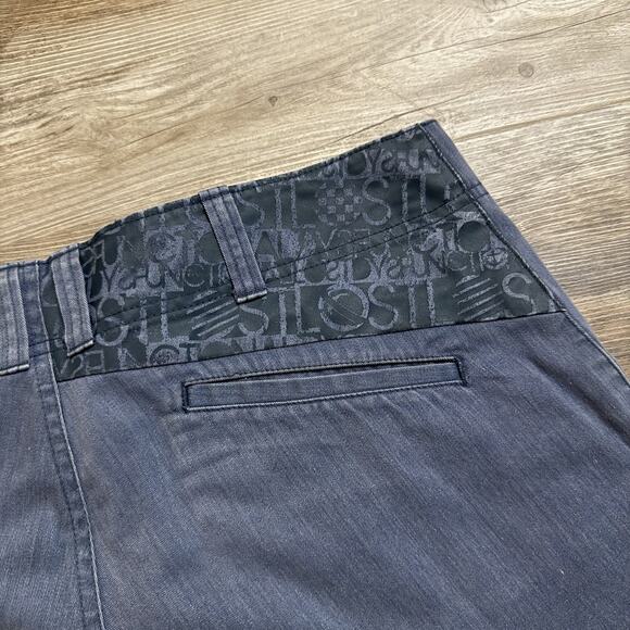 LOST Enterprises Mens Shorts Blue with Graphic Lining Skater Surf Y2K Size 32 - Picture 4 of 11